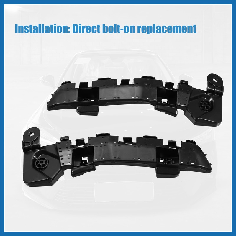 A ABSOPRO 1 Pair Left Right Side Car Front Bumper
