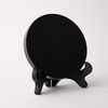 Marsrut Black Obsidian Scrying Mirror, Natural Obsidian Circle Disc with