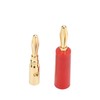 10PCS Banana Plugs 4mm Audio Jack Connector Solderless Six Blade