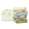 Threadmill Home Linen Herringbone Soft Breathable 100% Cotton Blanket Twin