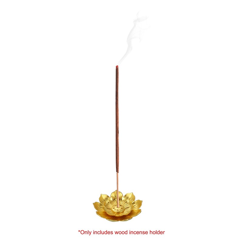 sourcing map 8pcs Incense Burner Kit, Brass Lotus Stick Incense