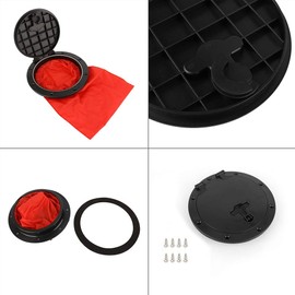 RiToEasysports 6 Inch Hatch Lid, Extendable Deck Plate, Deck Plate with Storage Bag, Cover Set for Boat, Kayak, Canoe, Kayak Accessories