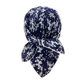 Luckyvestir Bandanas for Women Men Headband Soft Cotton Head Scarf for Hair Wraps Multi-purpose 21" Square Floral Bandana (black,white,dusty)