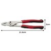 TONE Combination Slim Pliers (Master Grip Type) CPS-200G, Red, Total