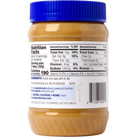 Peanut Butter & Co. Smooth Operator Peanut Butter, Non-GMO Project Verified, Gluten Free, Vegan, 16 Ounce (Pack of 2)