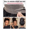Hidden Strap 360 Glueless Lace Front Wigs Human Hair Pre