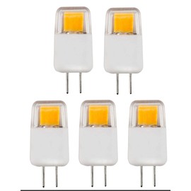 CBconcept UL Listed, G8 LED Light Bulb, 5 Pack, Warm White 3000K, Epistar COB 1.7 Watt, 220 Lumen, NOT Dimmable, 360 degreeBeam Angle, 20W Equivalent, Under Cabinet,Counter Puck Kitchen LightCBconcept