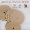 200Pcs High Density Coffee Filters Papers Easy Convenient Unbleached Wood