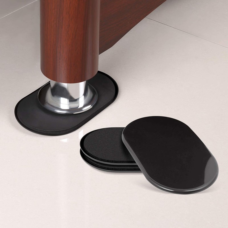 Ezprotekt Large Furniture Sliders for Carpet, 8 Pack 9 1/2"