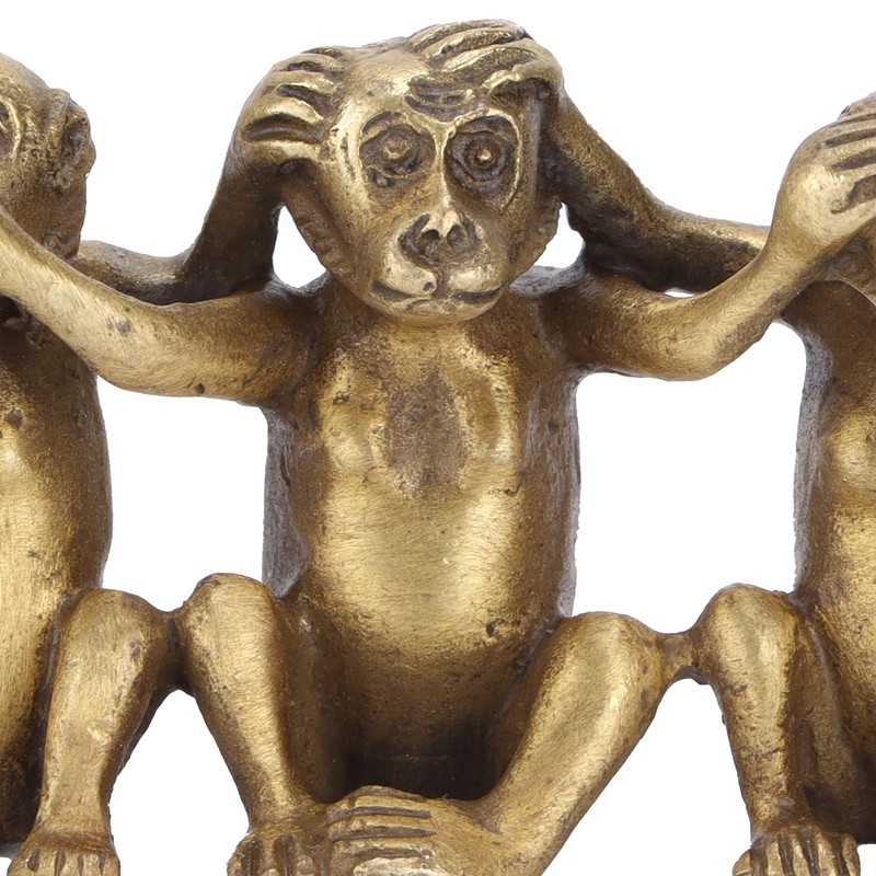 MUNEFE Wise Monkey Statues, Hearno Evil Seeno Evil Speakno Evil