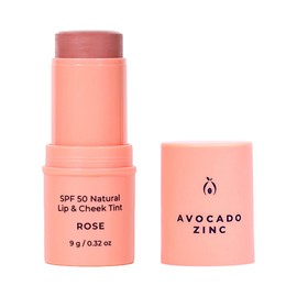 Avocado Zinc SPF50 Natural Lip & Cheek Tint, Rose 9g