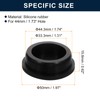 sourcing map 2 Pcs Black Plug Holes, Waterproof Rubber Button