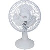 LORELL LLR44552 6" Clip-On Fan,2-Speed,5' Cord,8"x6"x9-1/2",White | Lorell
