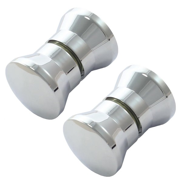 Shower Door Knobs 2 Pairs Round Chrome Glass Door Handle