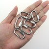 Bxian 10PCS Silver 304 Stainless Steel Chain Link Quick Connect