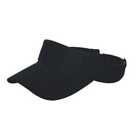 The G Cap G Men's Soft Adjustable Fabric Visor (Black)
