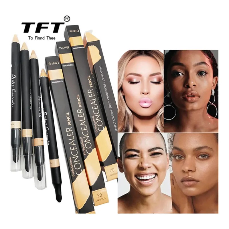 Lápiz Corrector Tft Para Rostro De Doble Cara Debajo De