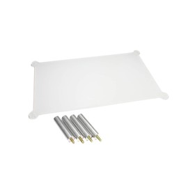 Acrylic Audio Rack (W: 10.5 x D7.1 x H: 4.8 inches (266 x 180 x 122 mm), 0.19 inches (4.8 mm) Thick), 1 Tier Extension Kit, Acrylic Shelf, Acrylic Rack