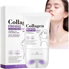 Crema para Cuello Reafirmante, Collagen Firming Cream,con Masaje de Rodillos, Hidratante para Cuello, Crema para Reafirmar el Cuello,Reduce las Arrugas,Reafirmante Cuello y Papada