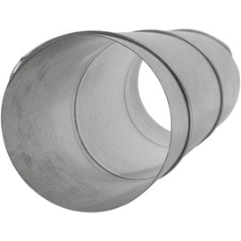 HVAC OV 5" Inch Galvanized Steel Spiral Air Ducting Pipe - 12" Inch long Round Metal Dryer Vent Duct - Air Supply, Air Exhaust, Air Intake - Perfect for HVAC Systems - Exhaust Dryers, Air conditioning