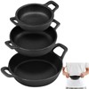 Ziliny 3 Size Mini Cast Iron Skillets with Handle Small