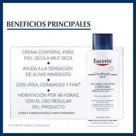 Eucerin Loción Corporal Crema Urea 5%, Urea Repair, 250 ml