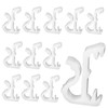 20pcs Hidden Valance Clips 1" Mini Window Blinds Clips White