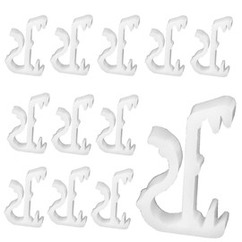 20pcs Hidden Valance Clips 1" Mini Window Blinds Clips White Plastic Valance Holder Retainer Clips