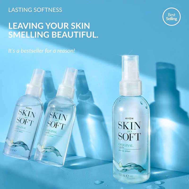 AVON SKIN SO SOFT Original Dry Oil Spray 5 Fl.oz