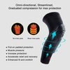 Kuangmi Knee Pads Compression Leg Sleeve for Basketball, Volleyball, Weightlifting,
