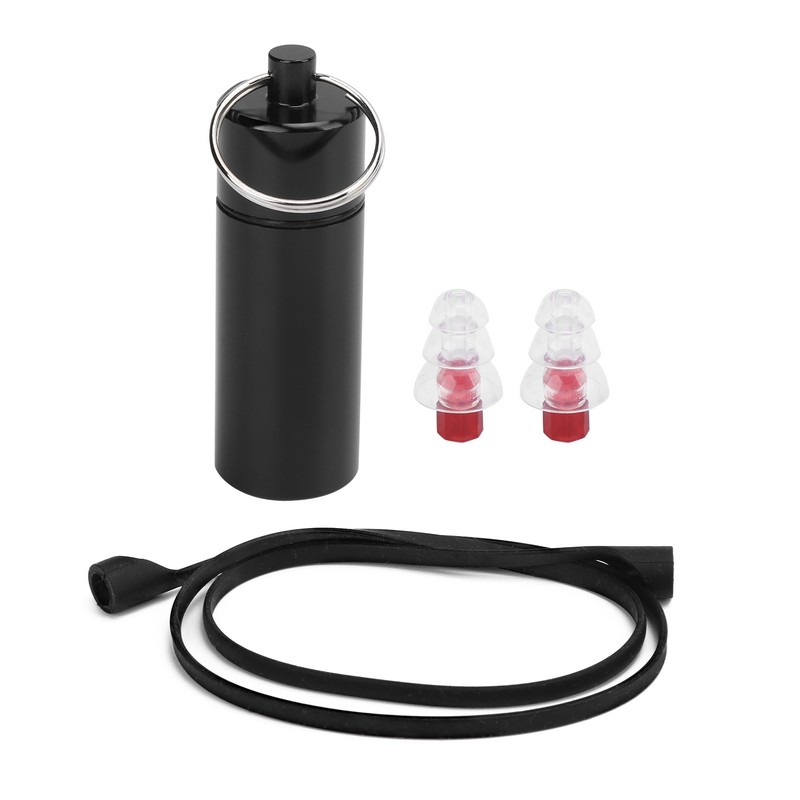 22x67mm Musician Ear Plug Red Noise Reduction Waterproof with Silica