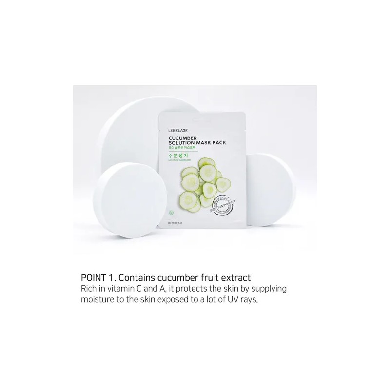 Mascarillas Coreanas De Pepino Y Propleo_ Reafirmantes_20pz Mixta