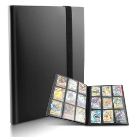 Trading Card Album, 9 Pocket Card Collection Binder with 360 Side Pockets Waterproof Card Folder Card Binder Holder Fit for Football Baseball Sports Cards MTG and TCG Cards