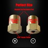 Ampper 5/16"-18 Thread Female Brass Battery Terminal Post Adapter Battery