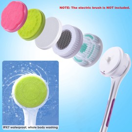 SoulBay 5 piezas de accesorios de cabezal de cepillo para polvo de repuesto para el cepillo para polvo de cuerpo eléctrico SoulBay, intercambiable