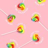 Snacktery Heart Lollipops - 24 Heart-Shaped Valentines Lollipops - Rainbow