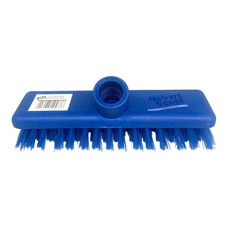 Robert Scott WDHYBL-1 Washable Deck Scrub,9", Blue