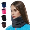 [Success Era] Fleecy Faux Fur Neck Warmer 5-Pack - Warm Scarf for Hiking Golf Brown