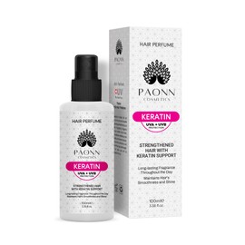 PAONN Keratin Hair Perfume, Keratin-Enriched Mist, UVA & UVB Protection Fragrance, Long-Lasting Scent, Hair Care Smoothness & Shine