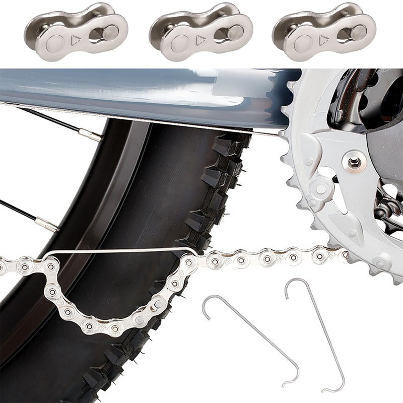 WUDQIJI Bicycle Missing Link Bicycle Chain Link 8 Pairs Chain