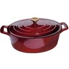 La Cuisine Enameled Cast Iron Oval Dutch Oven Casserole Dish