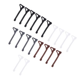 Operitacx 10 Paar Rutschfeste Brillenhalter Silikon Brillen Ohrgriffe Komfortables Brillenzubehör für Kinder und Erwachsene für Sport und Alltag