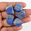 InfinityGemsArt 5pcs Raw Lapis Lazuli Loose Wholesale Bulk Stones, Birthstone,