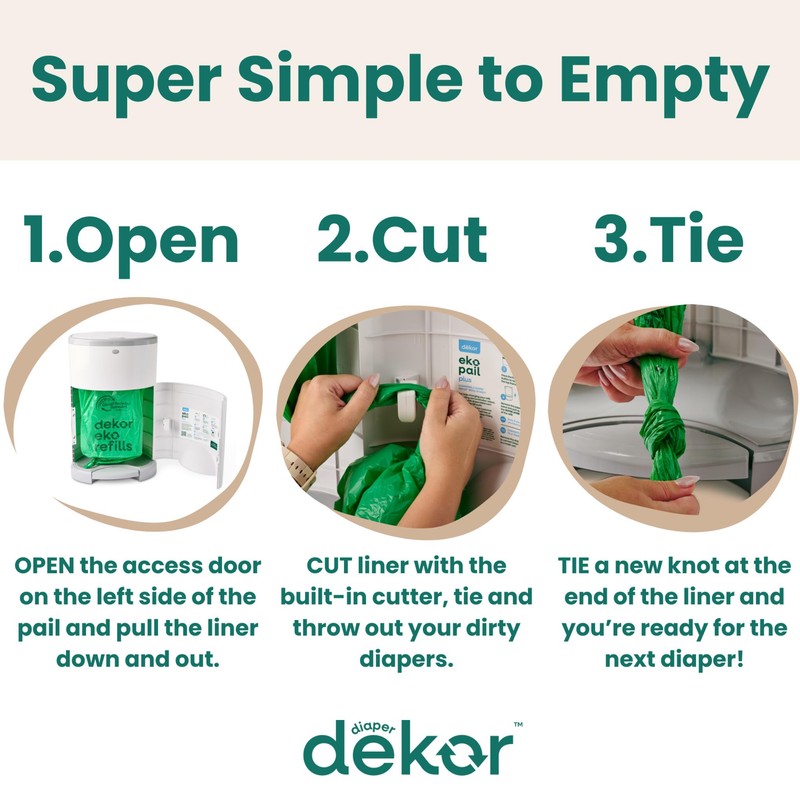 Diaper Dekor Eko Classic Refills, 4 Count | ONLY Eco-Friendly