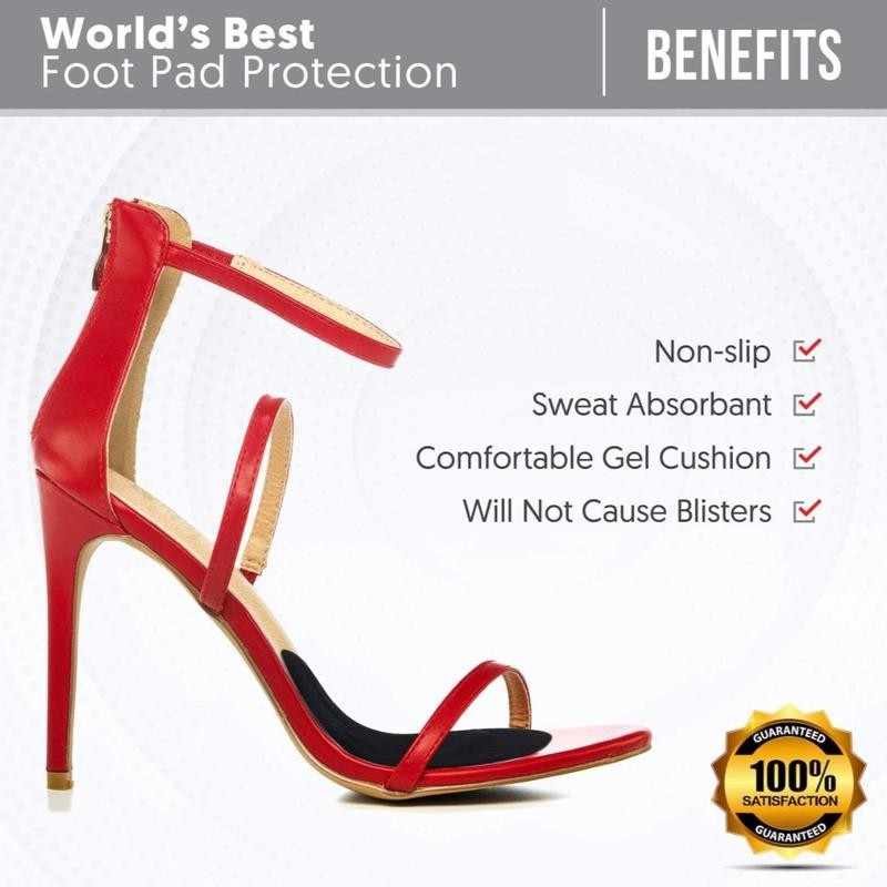 ShoeSkin Metatarsal Pads - Black Four Pack Polyester Polyester