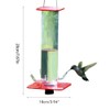 Tube Hummingbird Feeder Hanging Wild Bird Feeder for Outdoor Yard