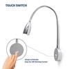 THALASSA 12V RV Gooseneck Reading Lamp with Dimmer Switch -