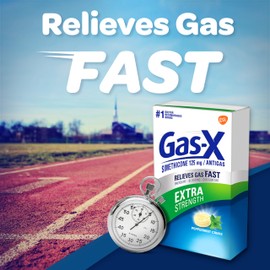 Gas-X Gas-X Extra Strength Chewable Gas Relief Tablets with Simethicone 125 mg, Peppermint Creme - 18 Count