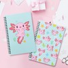 L1rabe 2 A5 Axolotl Spiral Notebooks Christmas Back to School