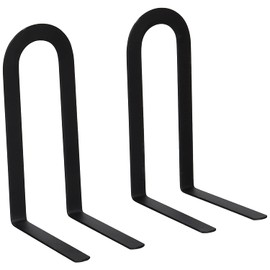 Spectrum Elements Small Book Ends Mod Bookends Office Color: (Black) (5 7/16" H x 2 1/4" W x 3 3/4"D - SM) - 2 Pairs
